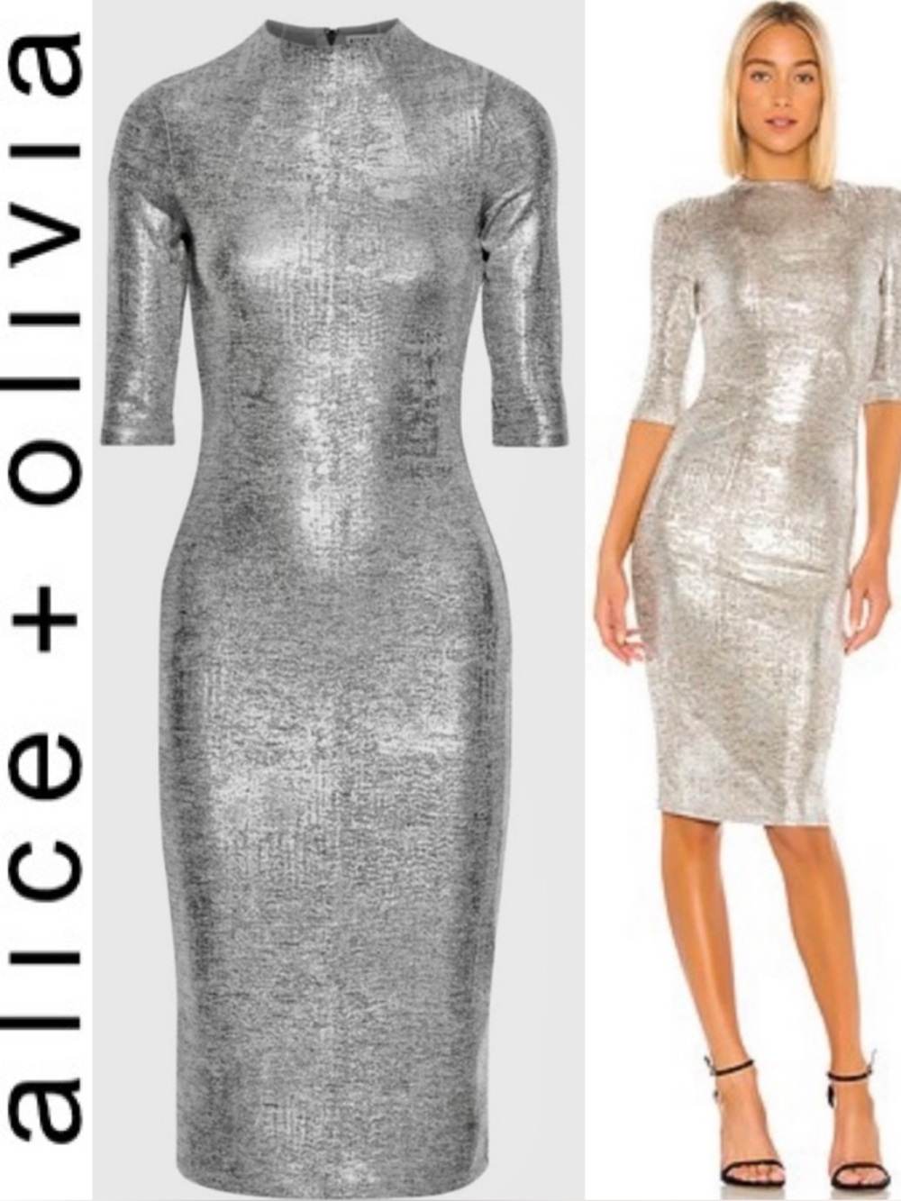 Alice + Olivia 🩶 Delora Fitted Dress